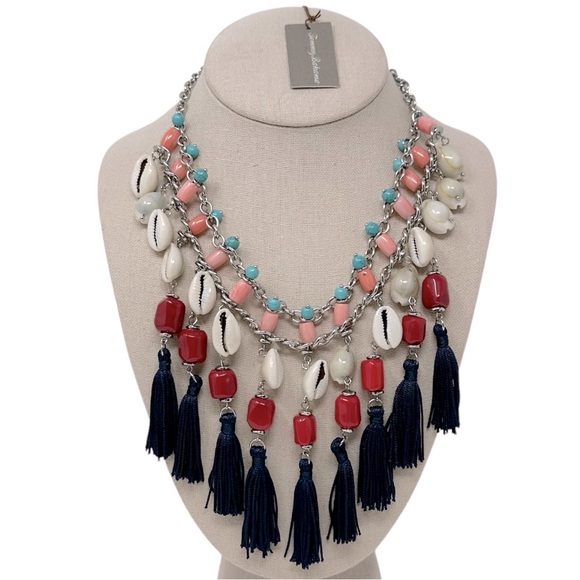 Tommy Bahama Jewelry - NWT Tommy Bahama Shell Tassel Bib Statement Necklace